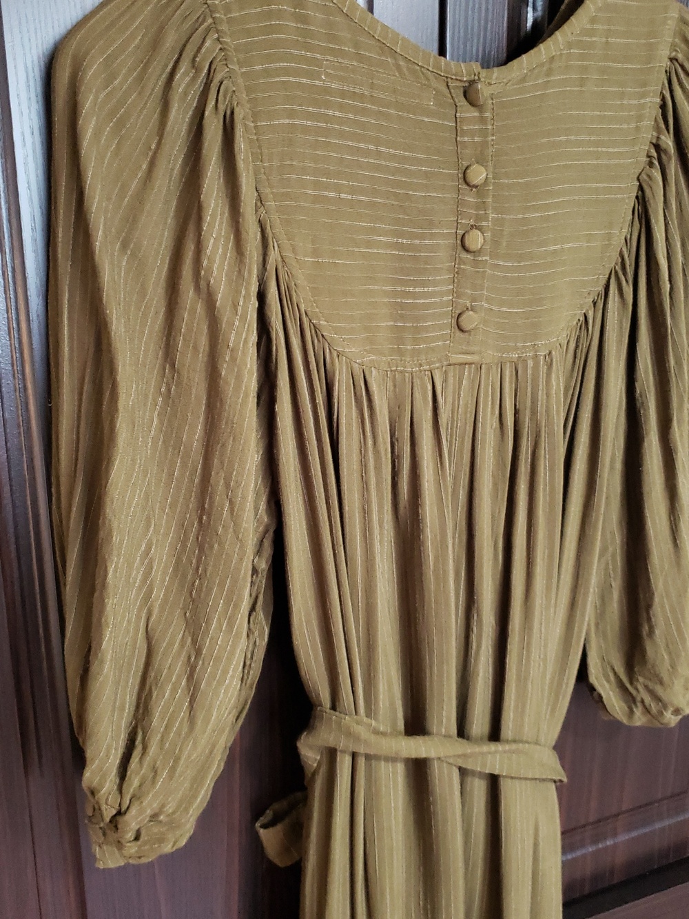 NWOT Kara Thoms Greta Dress In "Olive", Size Small - Picture 10 of 16